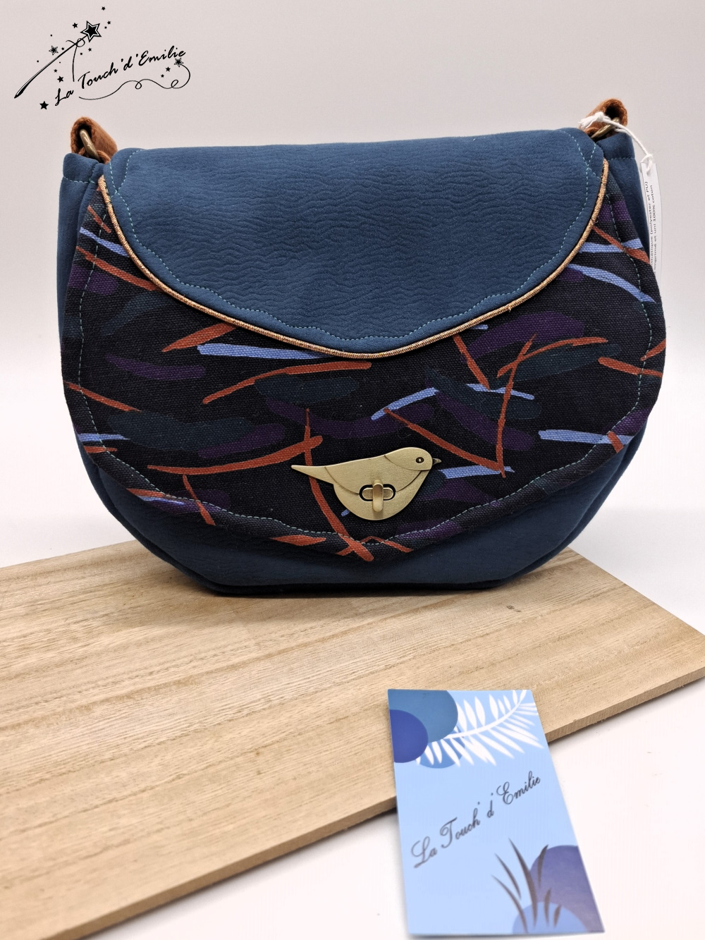 Sac Oiseau Camel Graphique--2227375406970