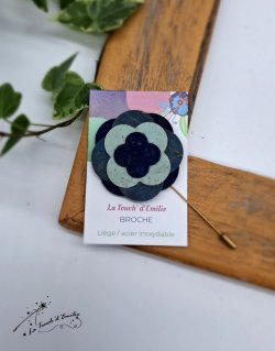 Broche Fleur Azur