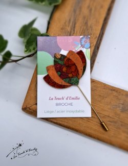 Broche Lotus Fleur d'oranger